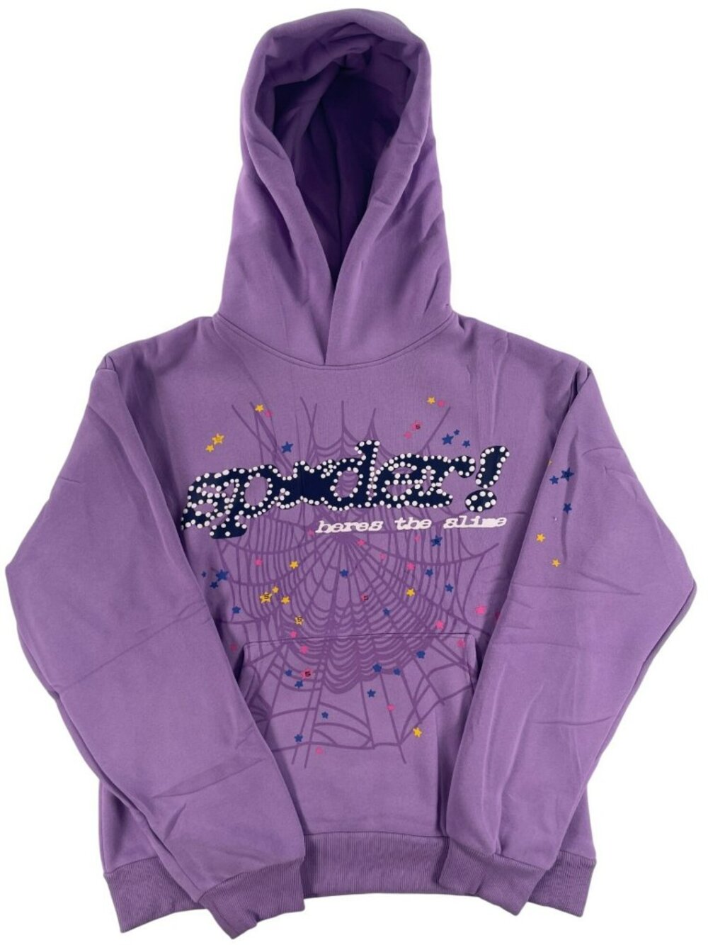 Sp5der Hoodie Spider Designer Sweatshirt Streetwear Dark Pink Size Small NEW